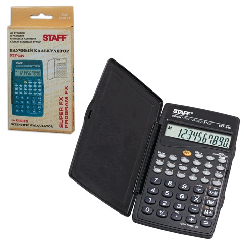картинка Калькулятор инженерный, 10 разрядов, 12*7 см, STAFF, 250194 от магазина Альфанит в Кунгуре
