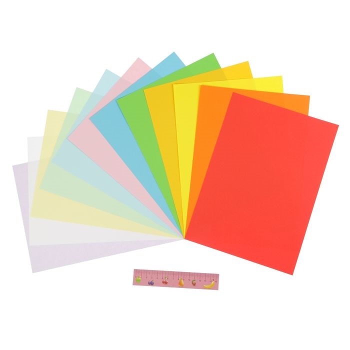 картинка Бумага цветная двустороняя, А4, 12 л, 12 цв, тонированная, Каляка-Маляка, БЦТКМ12 от магазина Альфанит в Кунгуре