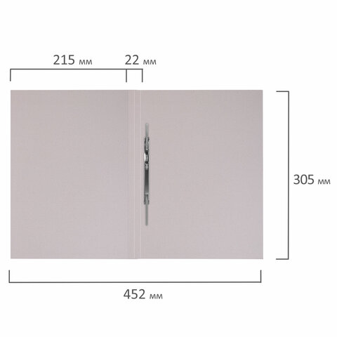 картинка Папка-скоросшиватель, А4, 320 г/м2, до 200 л, картон, белый, мелованный, BRAUBERG от магазина Альфанит в Кунгуре