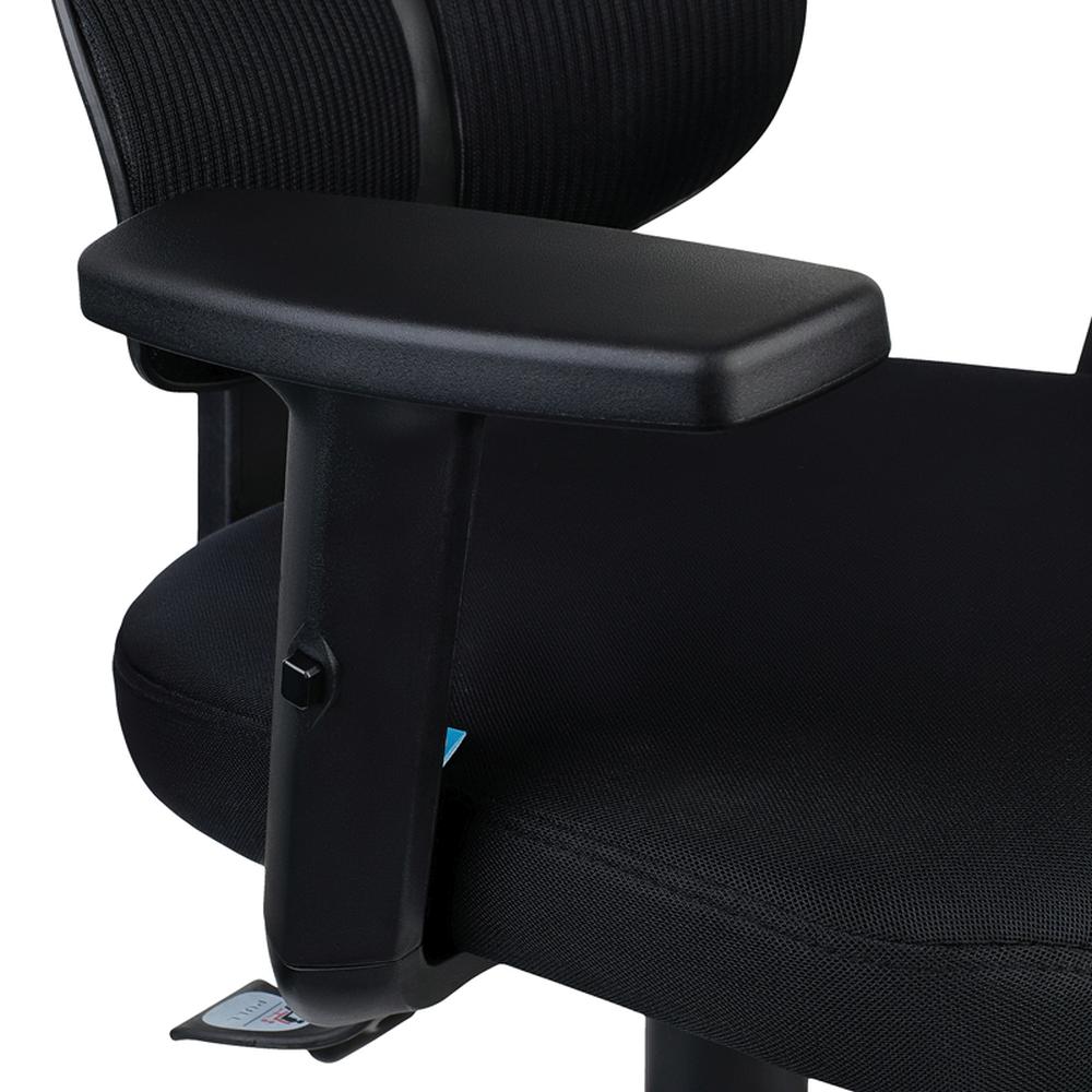 картинка Кресло руководителя Helmi "HL-E36 Support", ткань/сетка, черный, 323021 от магазина Альфанит в Кунгуре