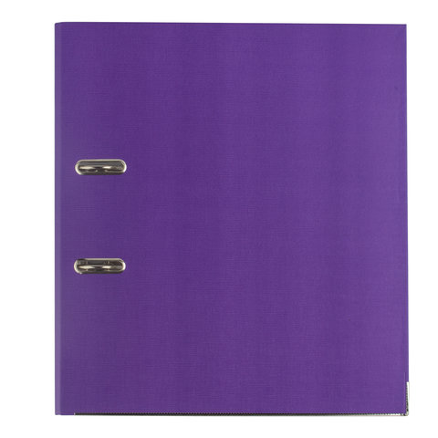 картинка Папка-регистратор, А4, корешок 80 мм, до 600 л, картон, фиолетовый, с карманом, BRAUBERG, 227200 от магазина Альфанит в Кунгуре