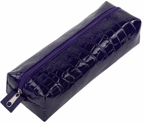 картинка Пенал-косметичка 1 отделение, 20*6*4 см, искусственная кожа, фиолетовый, "Ultra purple", BRAUBERG, 270848 от магазина Альфанит в Кунгуре