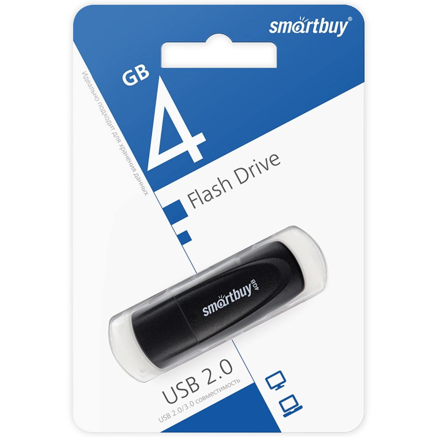 картинка Флеш-диск SmartBuy 64 GB USB 2.0, Scout, черный, SB004GB2SCK от магазина Альфанит в Кунгуре