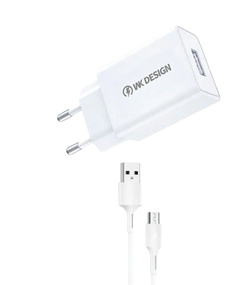картинка Зарядное устройство Single WP-U118, 1м, 2А, USB + кабель MicroUSB, 0L-00054634 от магазина Альфанит в Кунгуре