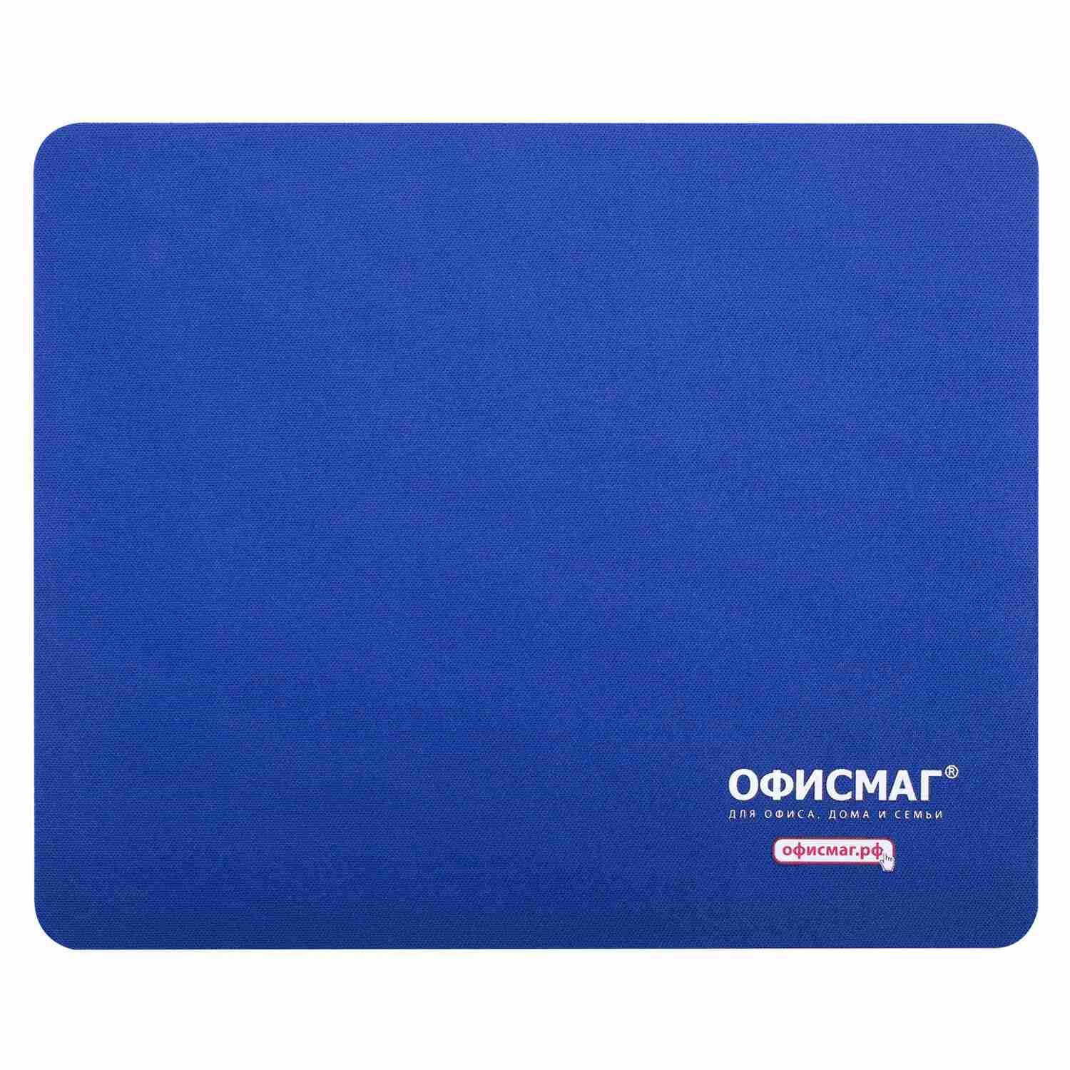 картинка Коврик для мыши ОФИСМАГ, 220*180*3 мм, синий, 512812 от магазина Альфанит в Кунгуре