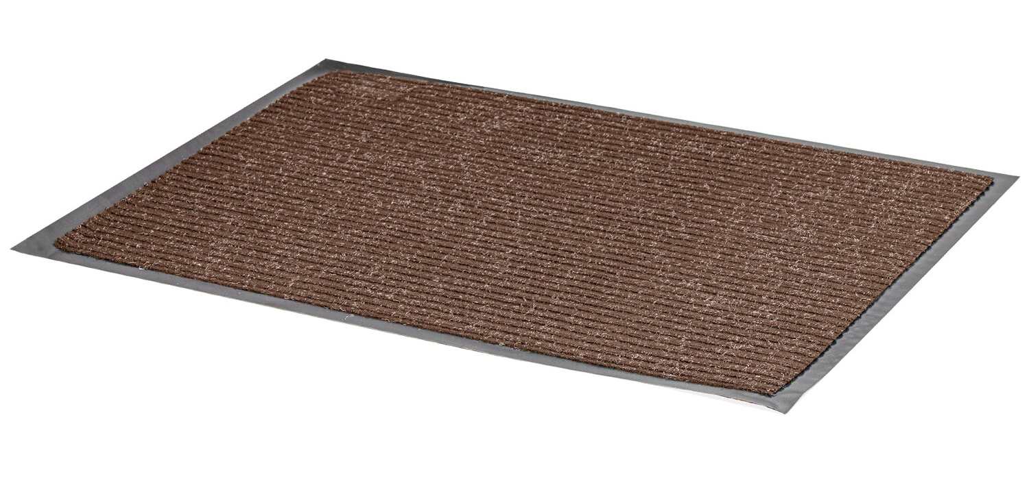 картинка Коврик входной 60*90 см, ворс, влаго-грязезащитный, толщина 7 мм, ребристый, коричневый, LAIMA, 6028 от магазина Альфанит в Кунгуре