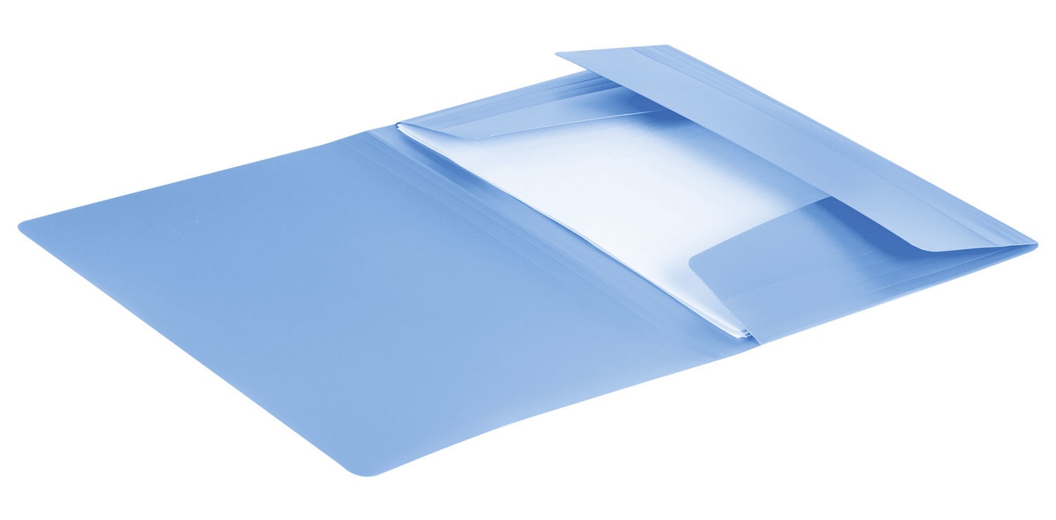картинка Папка на резинке, А4, 500 мкм, до 300 л, пластик, голубой, "Office", BRAUBERG, 228078 от магазина Альфанит в Кунгуре