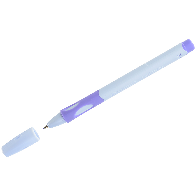 картинка Ручка шариковая для правшей, 0,8 мм, синяя, корп. лавандовый, грип, "LeftRight", STABILO, 6328/6-10-41 от магазина Альфанит в Кунгуре