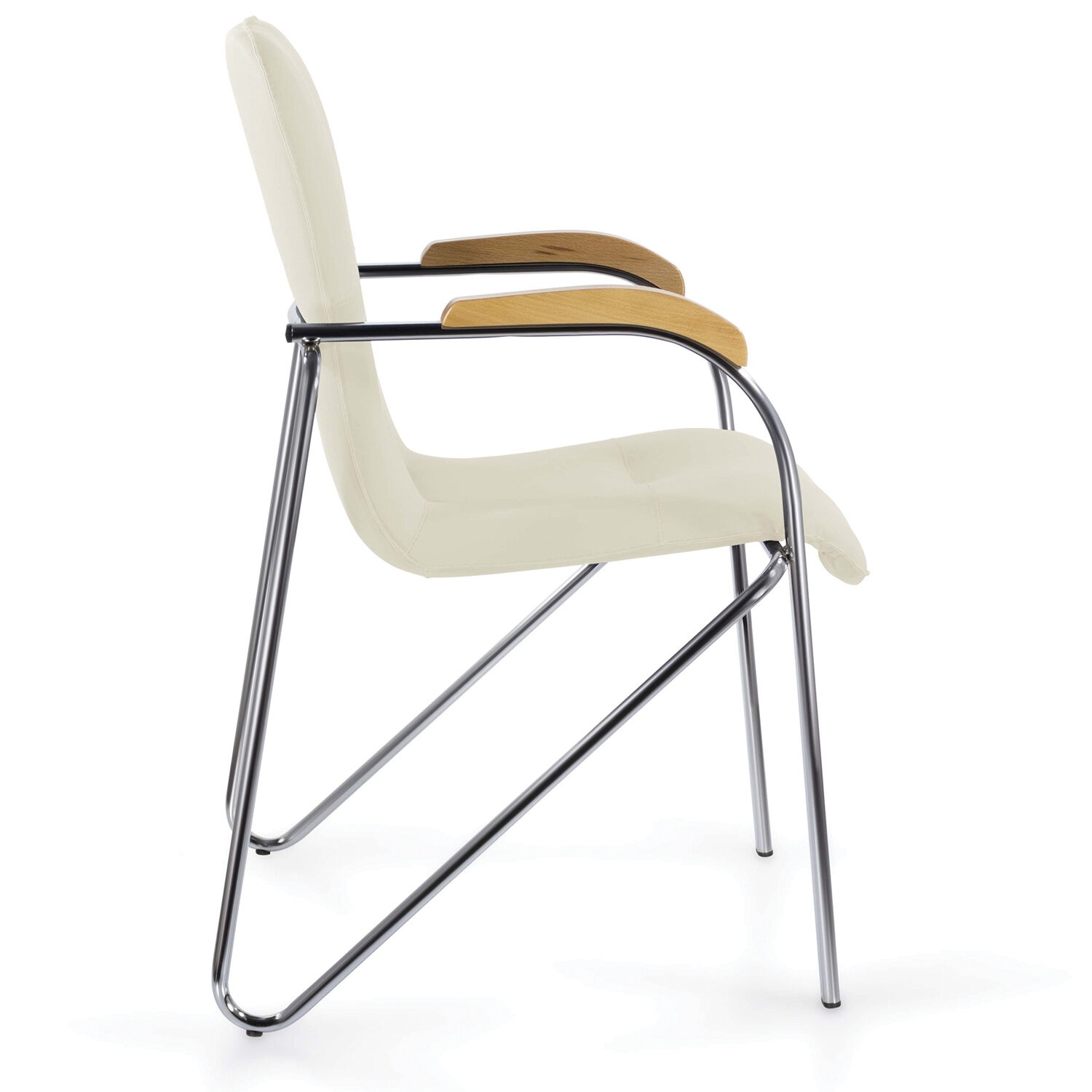 картинка Стул для персонала и посетителей BRABIX "Samba CF-103", кожзам, бежевый, 532757 от магазина Альфанит в Кунгуре