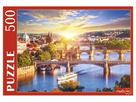 картинка Пазл 500 эл., "Чехия. Рассвет под Прагой", Рыжий кот, ГИП500-0609 от магазина Альфанит в Кунгуре