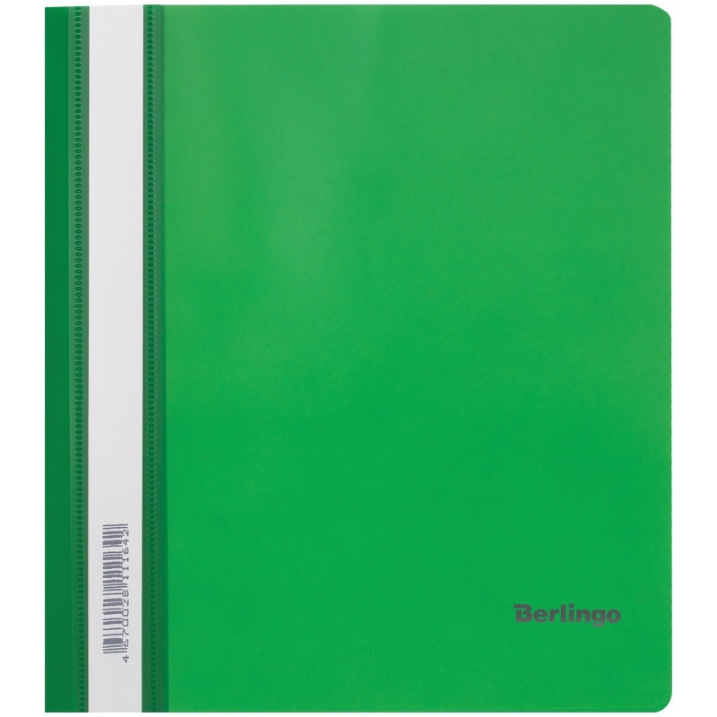 картинка Папка-скоросшиватель с прозрачным верхом, А5, 180 мкм, зеленый, Berlingo, ASp_05104 от магазина Альфанит в Кунгуре
