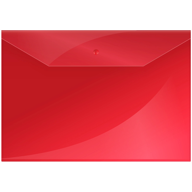 картинка Папка-конверт на кнопке, А4, 120 мкм, красный, OfficeSpace, 281219 от магазина Альфанит в Кунгуре