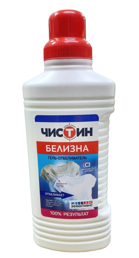 картинка Белизна, 950 мл, гель, бутыль, Чистин, 601952 от магазина Альфанит в Кунгуре