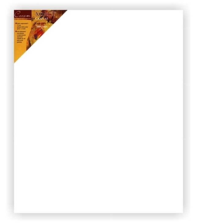 картинка Холст 30*30 см, 320 г/м2, 100% хлопок, на подрамнике, мелкое зерно, Сонет, E5311-B-30x30 от магазина Альфанит в Кунгуре