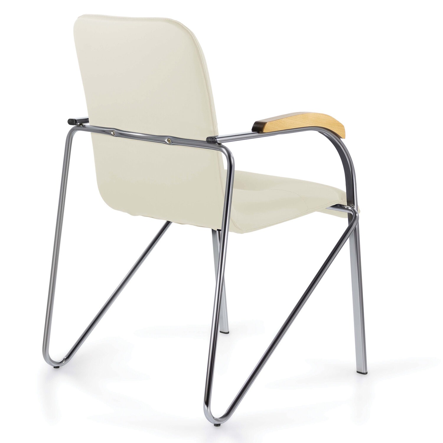 картинка Стул для персонала и посетителей BRABIX "Samba CF-103", кожзам, бежевый, 532757 от магазина Альфанит в Кунгуре