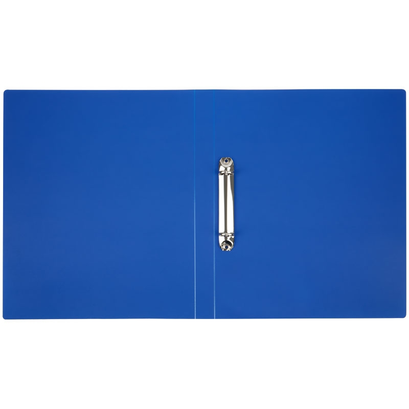 картинка Папка на 2-х кольцах, А4, 500 мкм, корешок 25 мм, пластик, синий, СТАММ, ММ-32173 от магазина Альфанит в Кунгуре