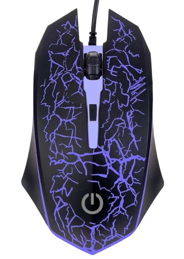 картинка Мышь проводная игровая Perfeo GRID, 800-1600 dpi, USB, черный, подсветка, PF_A4800 от магазина Альфанит в Кунгуре