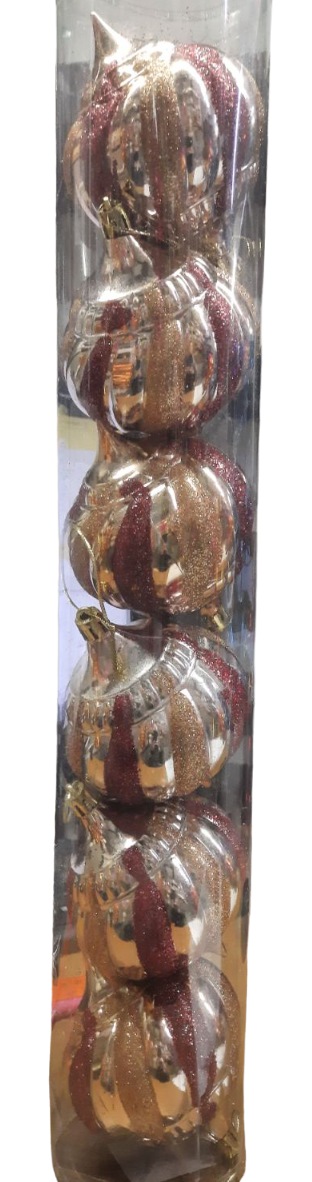 картинка Набор подвесок новогодних, 6 шт, 8 см, пластик, ассорти, 572-00317 от магазина Альфанит в Кунгуре