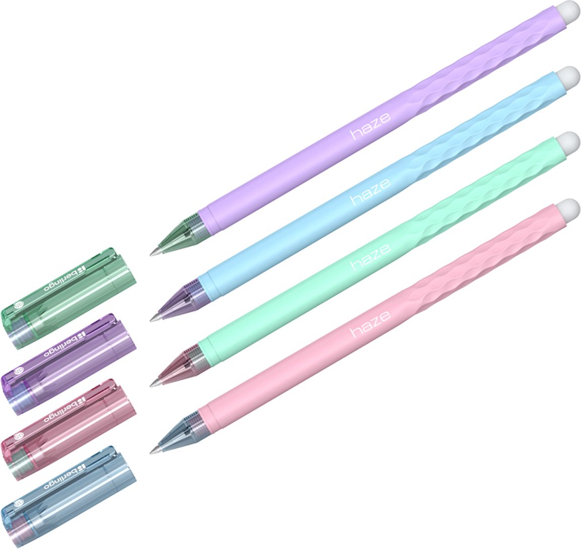 картинка Ручка гелевая стираемая, 0,5 мм, синяя, корп. ассорти, грип, "Haze", Berlingo, CGp_50214 от магазина Альфанит в Кунгуре
