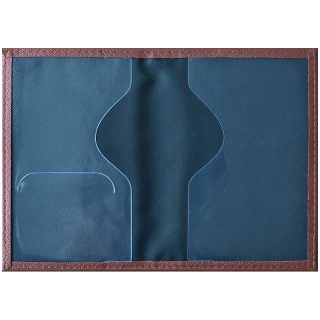 картинка Обложка для паспорта, кожзам, коричневый, "Бизнес", OfficeSpace, 254218 от магазина Альфанит в Кунгуре
