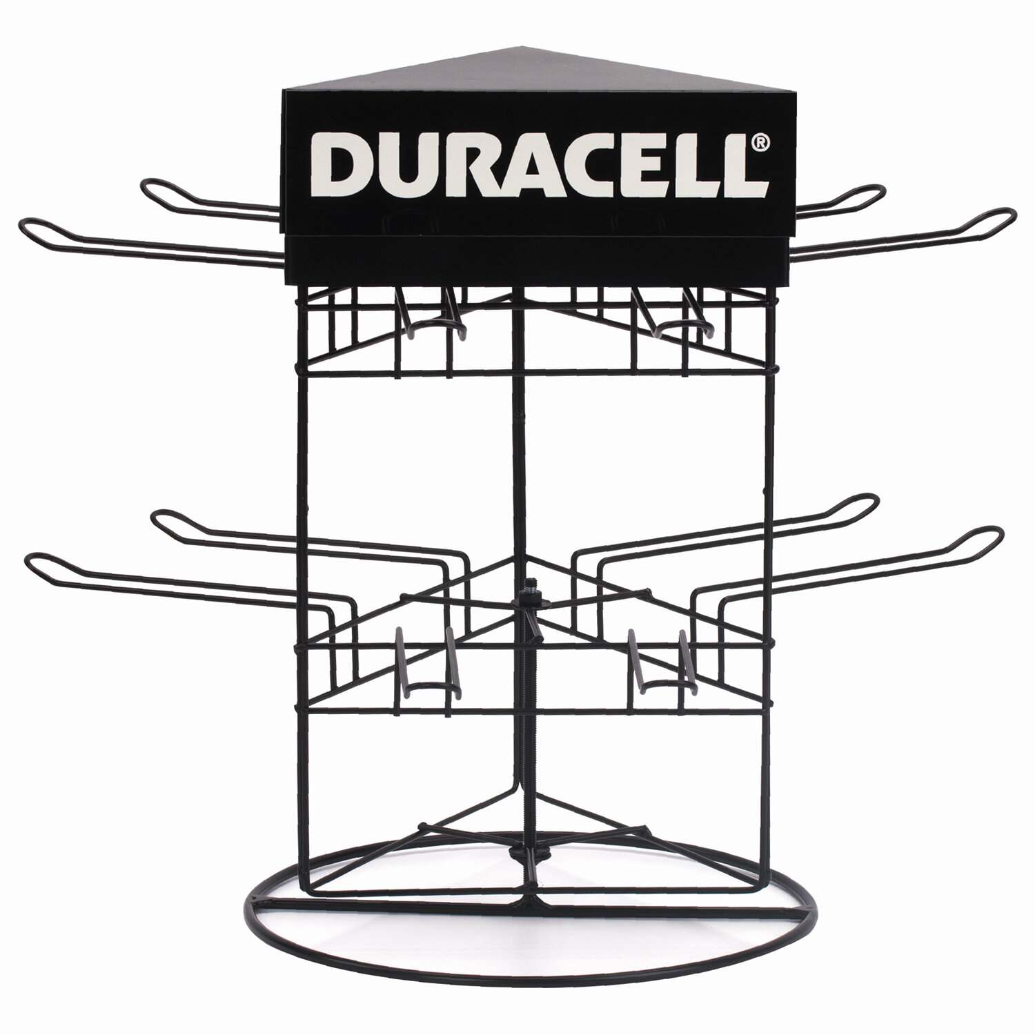 картинка Дисплей для размещения товара, 2х2х3 крючка, настольный, поворотный DURACELL, 70000269 от магазина Альфанит в Кунгуре