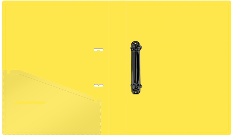 картинка Папка на 2-х кольцах, А4, 700 мкм, корешок 40 мм, пластик, желтый, "Soft Touch", Berlingo, RB4_24984 от магазина Альфанит в Кунгуре
