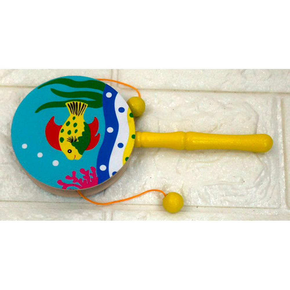 картинка Колотушка, 14,5 см, с бусинками, "Маленькая рыбка", AN02776, 10230677 от магазина Альфанит в Кунгуре