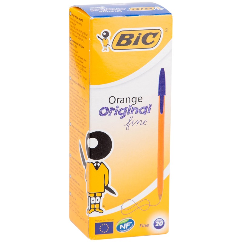 картинка Ручка шариковая, 0,8 мм, синяя, корп. оранжевый, "Orange", Bic, 8099221 от магазина Альфанит в Кунгуре