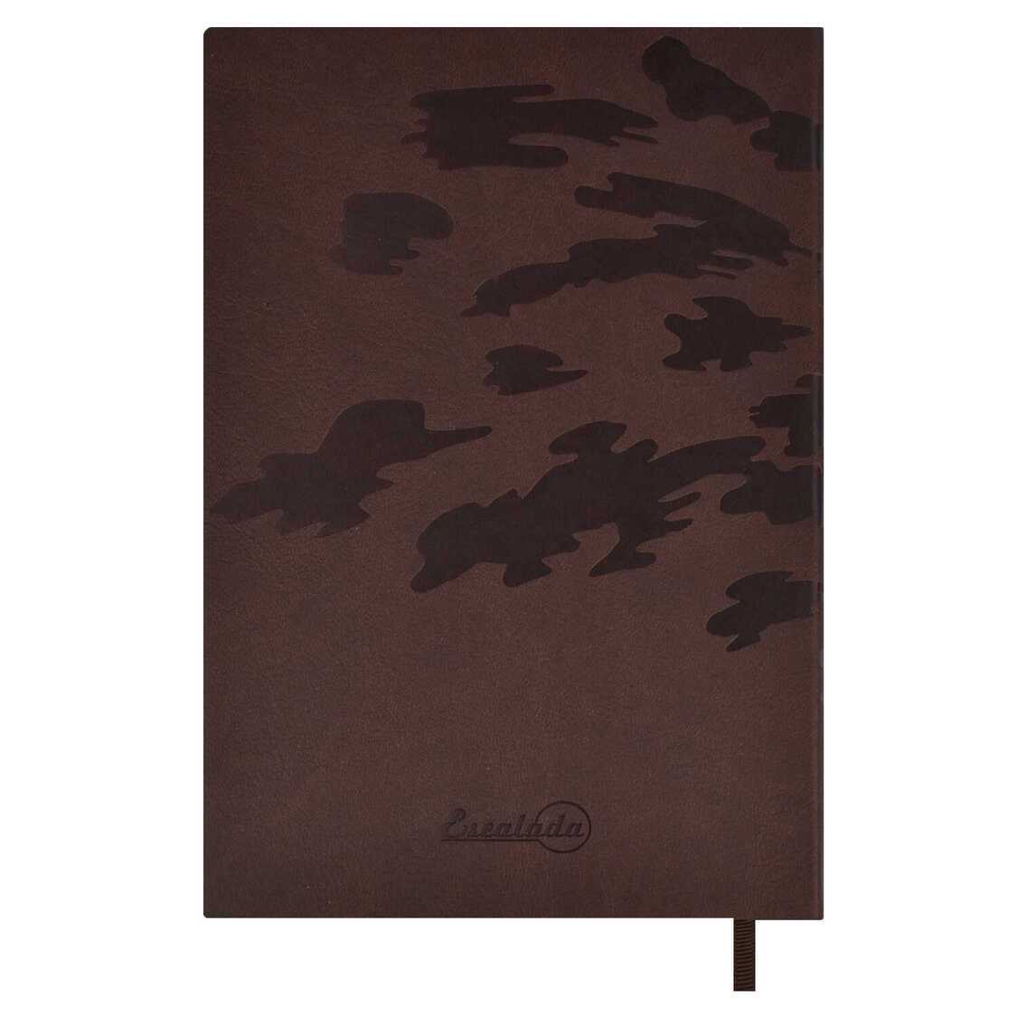 картинка Ежедневник недатированный, А5, 160 л, кожзам, коричневый, "Рысь", Феникс+, 57722 от магазина Альфанит в Кунгуре