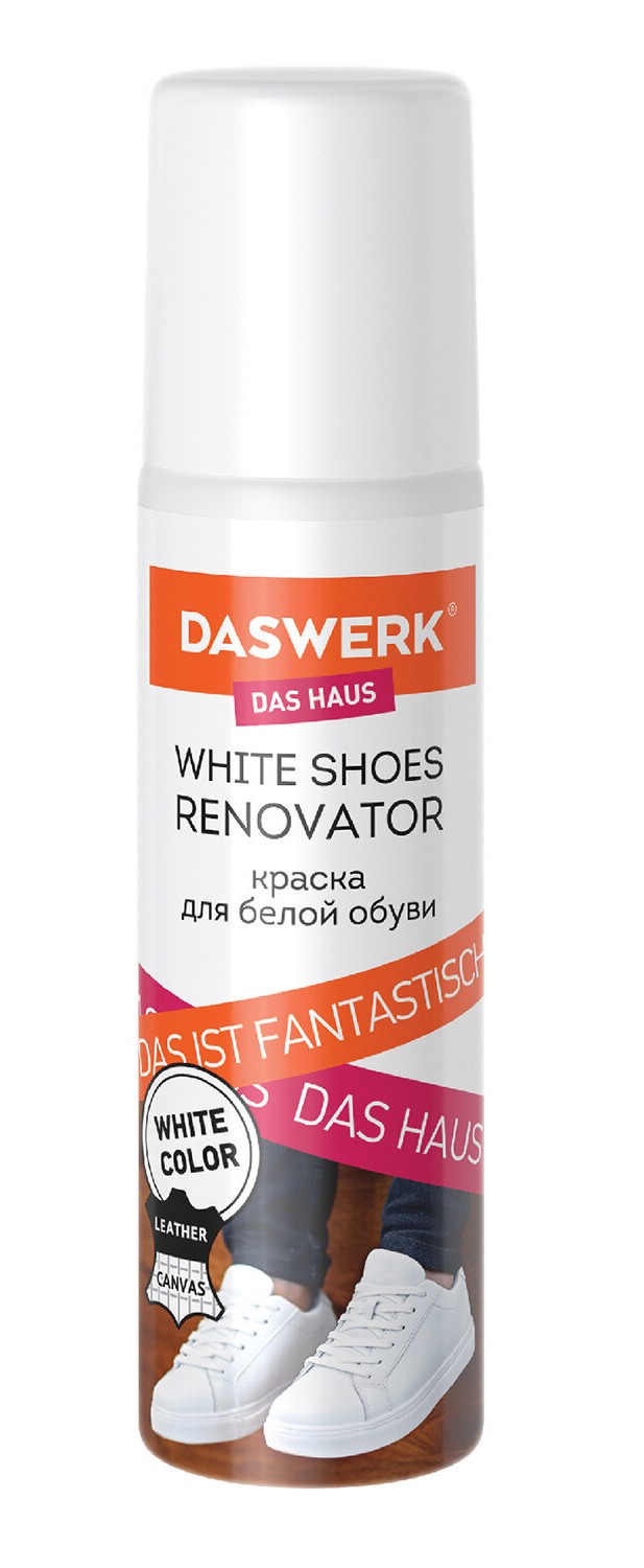 картинка Краска для белой обуви, 75 мл, губка, DASWERK, 607623 от магазина Альфанит в Кунгуре