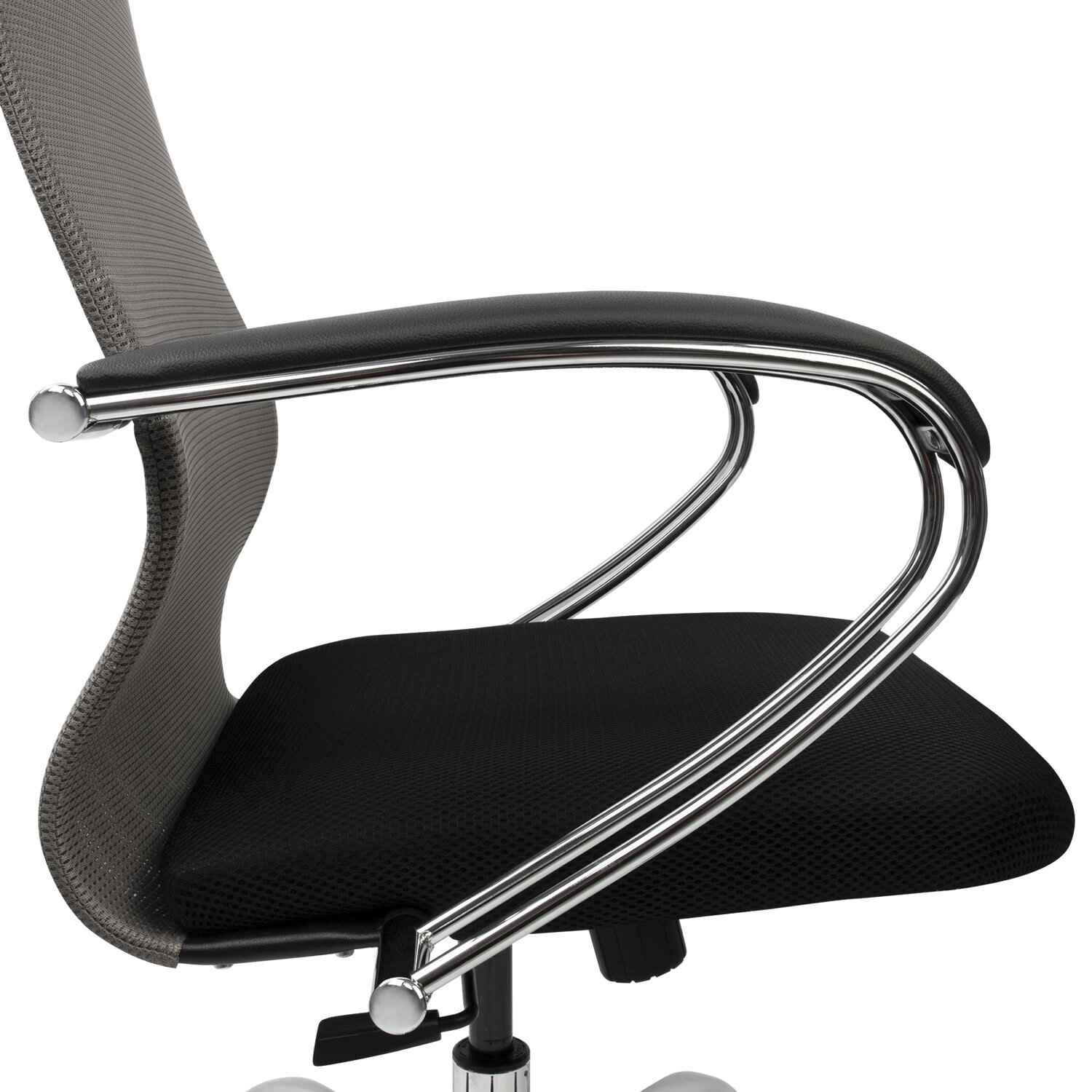 картинка Кресло офисное BRABIX "Ultimate EX-800", сетка, черный/серый, с подлокотниками, 532912 от магазина Альфанит в Кунгуре
