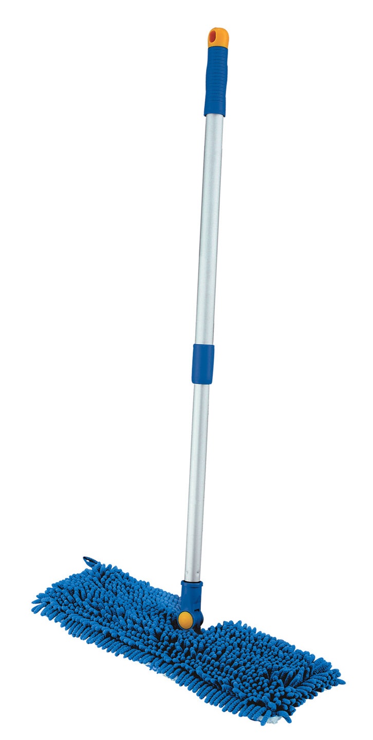 картинка Швабра двусторонняя, 130 см, микрофибра 40 см, телескопическая ручка, LAIMA, 601465 от магазина Альфанит в Кунгуре