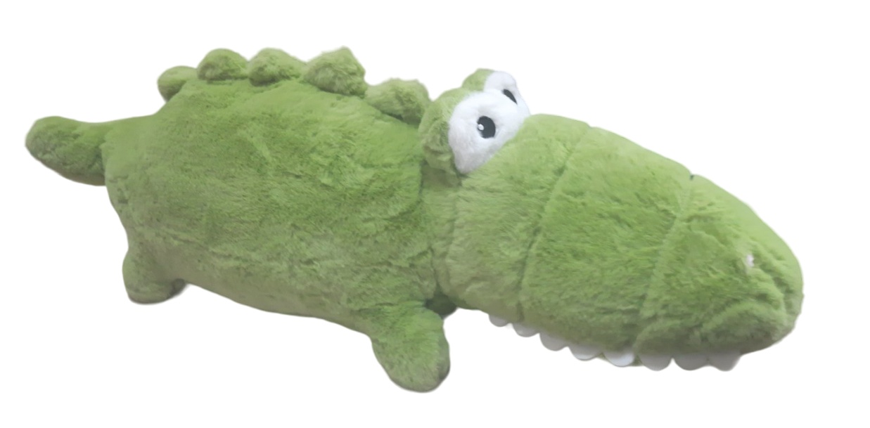 картинка Игрушка мягкая, 60 см, зеленый/белый, "Крокодил", Белый и пушистый, QY2200-16-60 от магазина Альфанит в Кунгуре