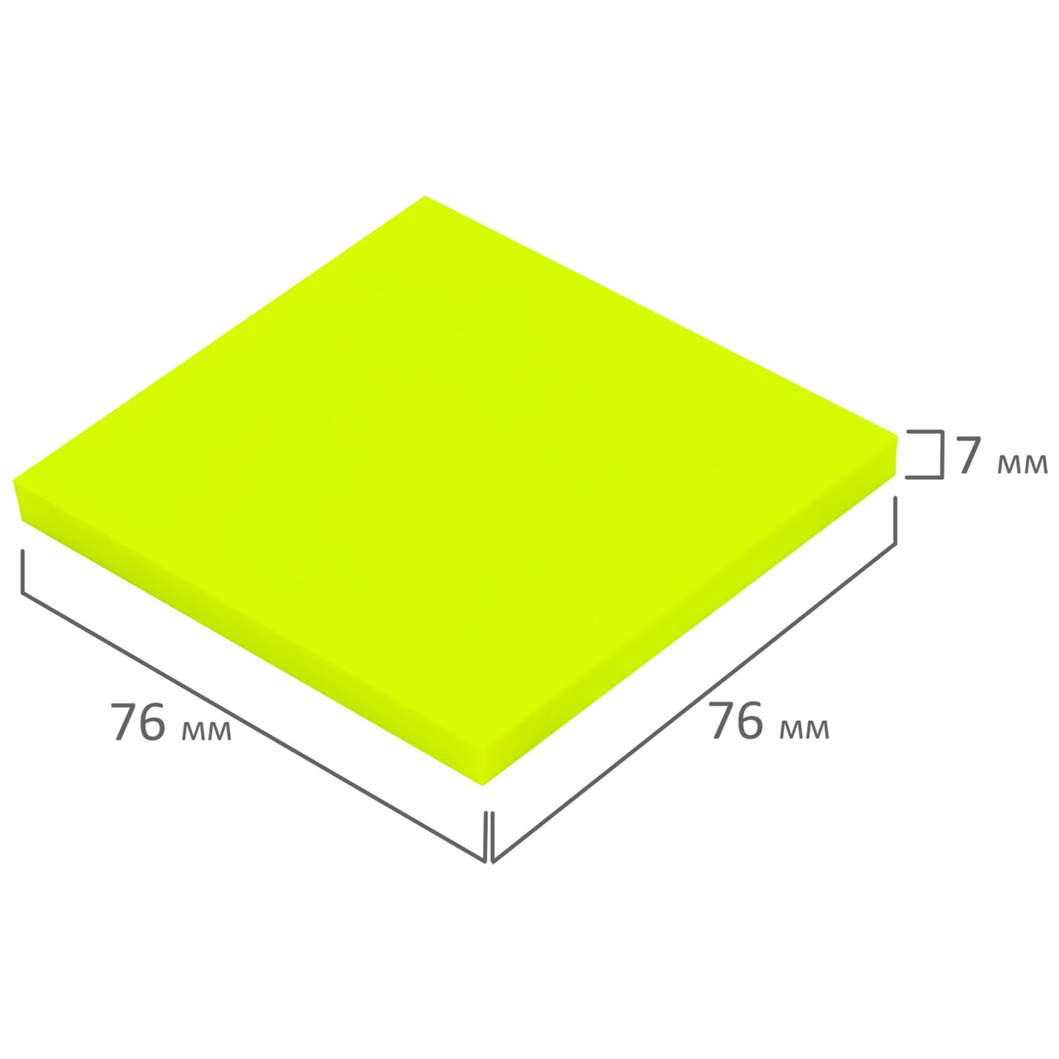картинка Бумага для заметок с клеевым краем, 7,6*7,6 см, 100 л, желтый, "TRANSPARENT", BRAUBERG, 115207 от магазина Альфанит в Кунгуре