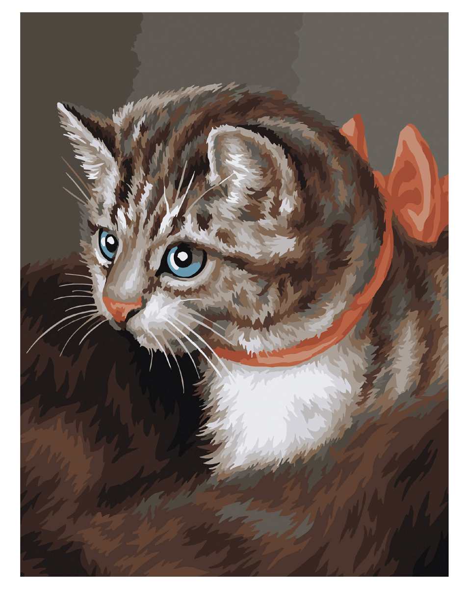 картинка Картина по номерам, 30*40 см, на подрамнике, "Любимая кошка", Три совы, КХ3040_53842 от магазина Альфанит в Кунгуре