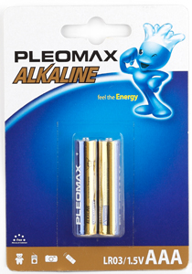 картинка Батарейки ААА, 2*BI, Pleomax, PLEOLR032BL от магазина Альфанит в Кунгуре