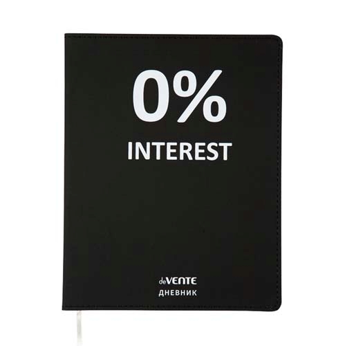 картинка Дневник 1-11 кл, 48 л, лайт, ляссе, "0% Interest", deVente, 2020344 от магазина Альфанит в Кунгуре