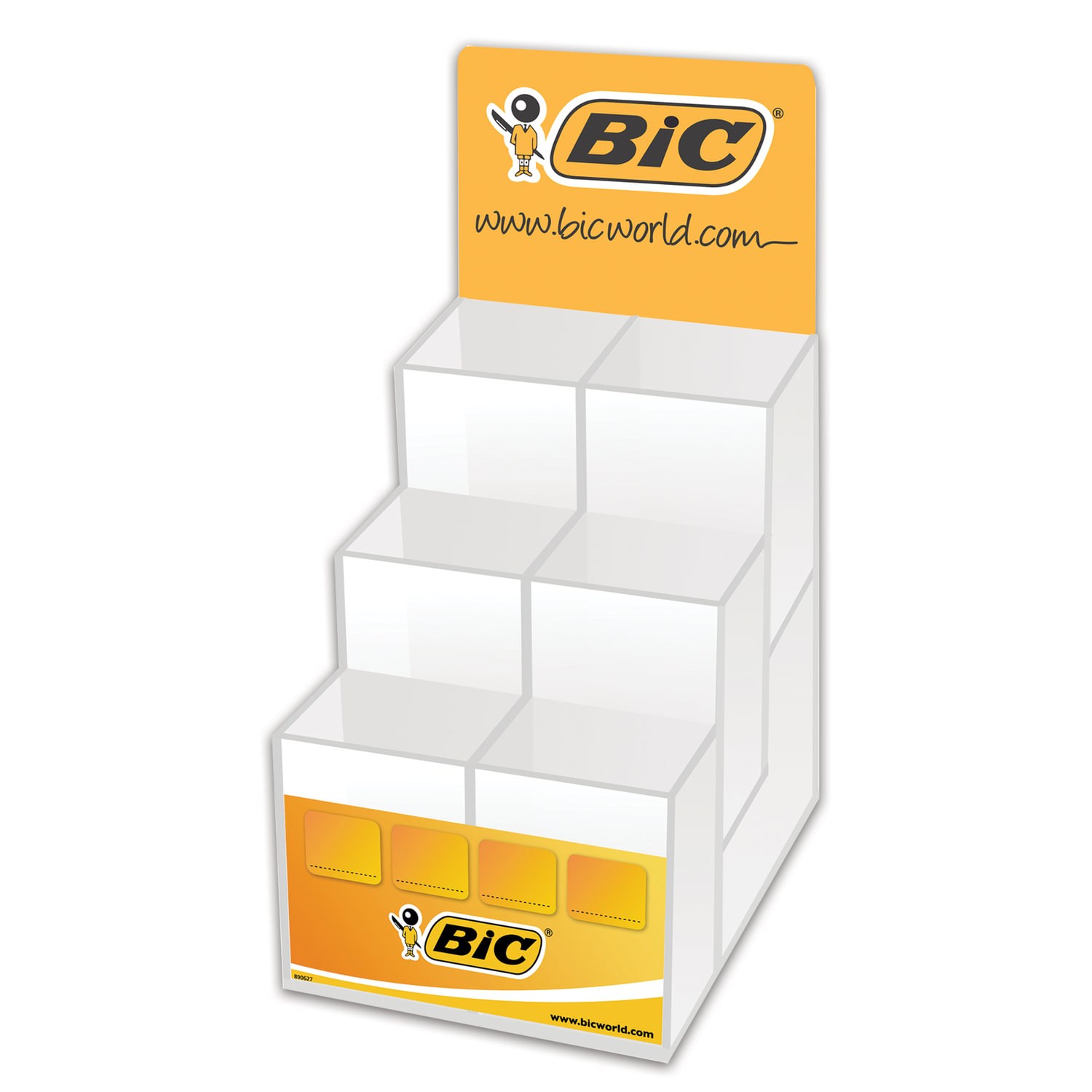 картинка Дисплей настольный для размещения ручек BIC, 25*16*13 см, 6 отделений, 890647, 501693 от магазина Альфанит в Кунгуре