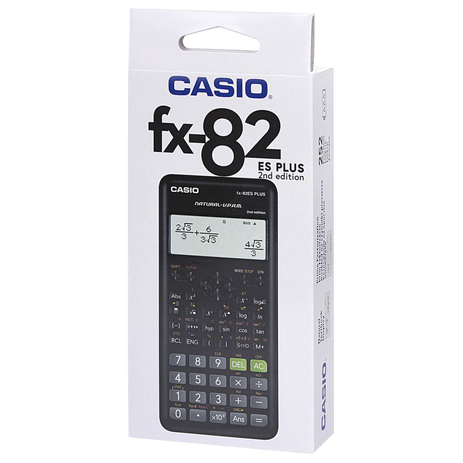картинка Калькулятор инженерный, 12 разрядов, 16,2*8 см, 252 финкции, "FX-82ESPLUS-2-S", CASIO, 250394 от магазина Альфанит в Кунгуре