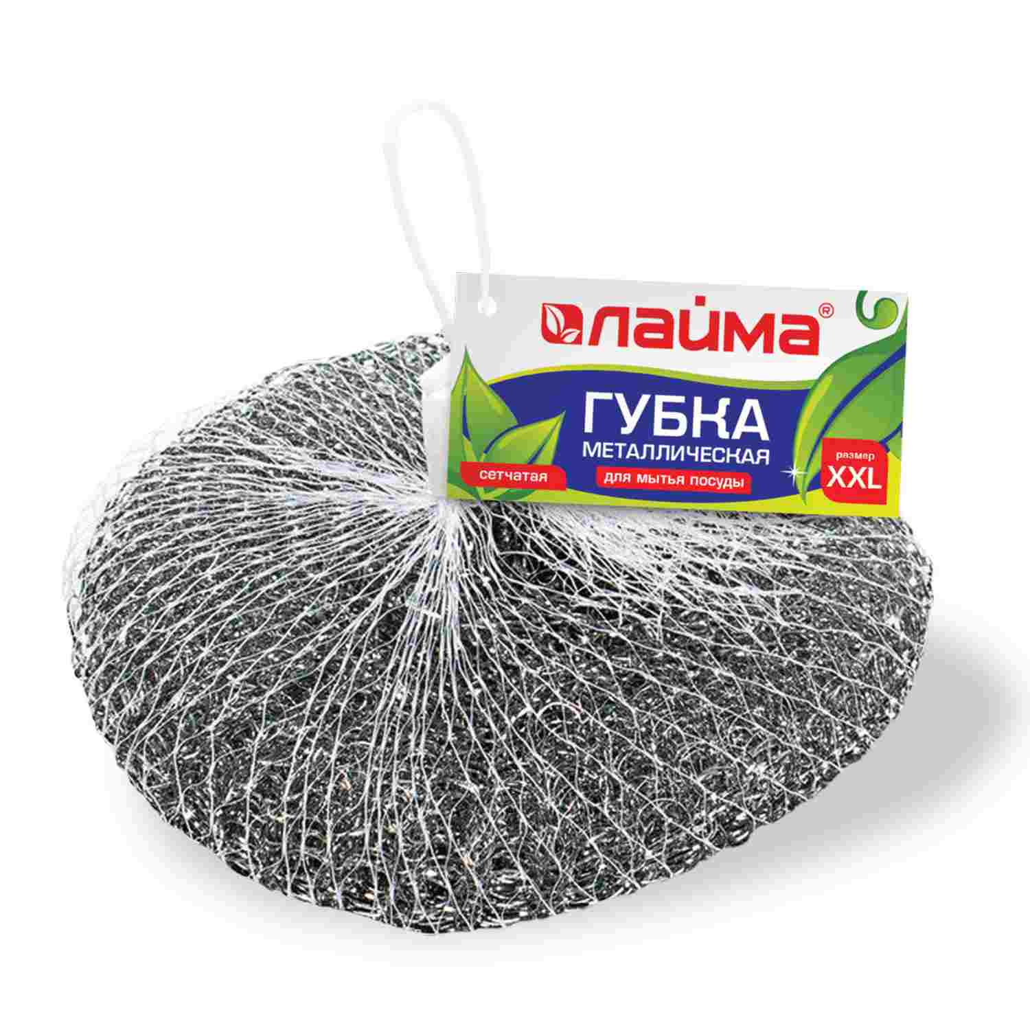 картинка Губка металлическая, 1 шт, "XXL", LAIMA, 603106 от магазина Альфанит в Кунгуре