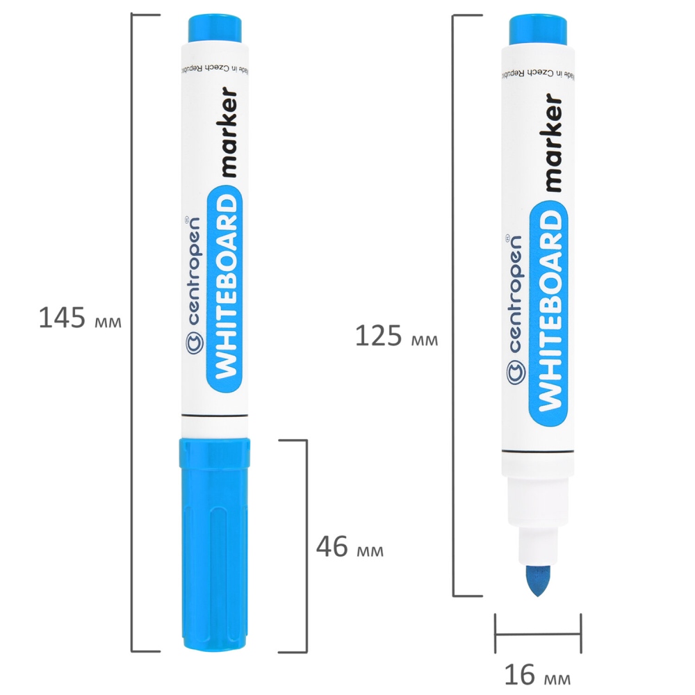 картинка Маркер для доски, 2,5 мм, голубой, "Dry-Wipe", CENTROPEN, 8559, 5 8559 0167 от магазина Альфанит в Кунгуре
