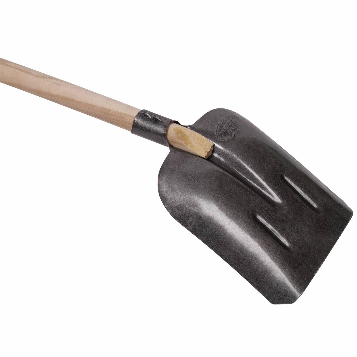 картинка Лопата совковая, 130 см, 22*33 см, деревянный черенок, сталь, ГРАНДМАСТЕР, 606554 от магазина Альфанит в Кунгуре