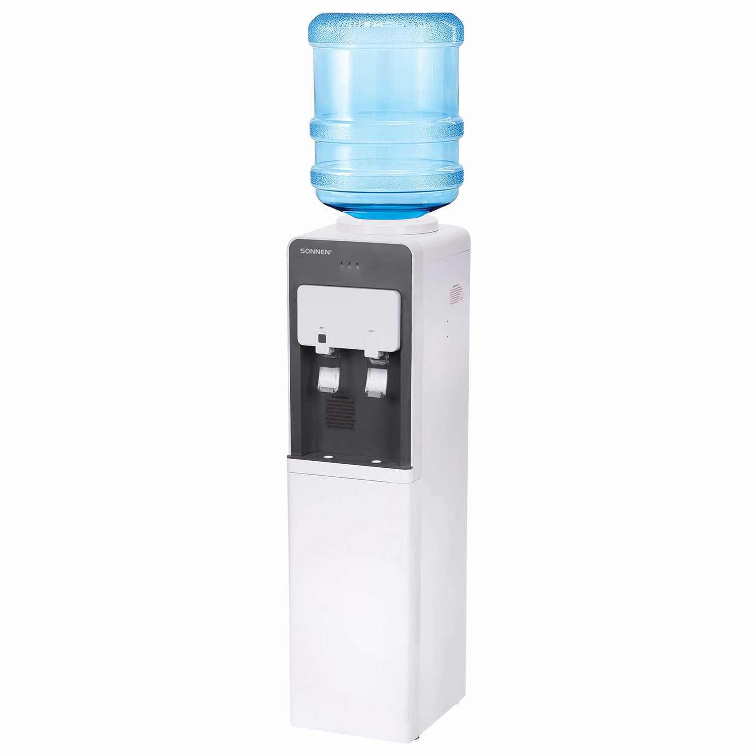 картинка Кулер для воды, напольный, 2 крана, белый, нагрев/охлаждение, SONNEN FSC-03AF, 455418 от магазина Альфанит в Кунгуре