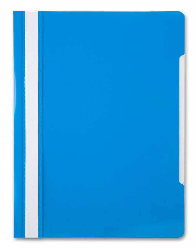 картинка Папка-скоросшиватель с прозрачным верхом, А4, пластик, голубой, Бюрократ, PS20AZURE/816293 от магазина Альфанит в Кунгуре