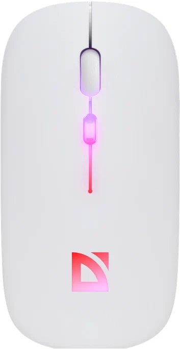 картинка Мышь беспроводная бесшумная Defender Touch MM-997, 800-1600 dpi, красный, подсветка, 52998 от магазина Альфанит в Кунгуре
