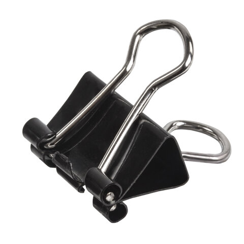 картинка Зажимы для бумаг 15 мм, 12 шт, черные, "Everyday", STAFF, 229049 от магазина Альфанит в Кунгуре