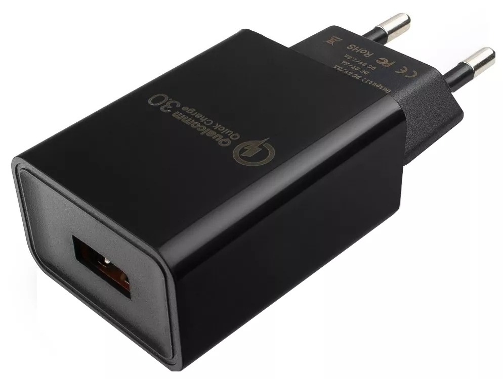 картинка Сетевой адаптер USB QC3.0, Cablexpert PC-17 3A, 220В, черный, MP3A-PC-17 от магазина Альфанит в Кунгуре
