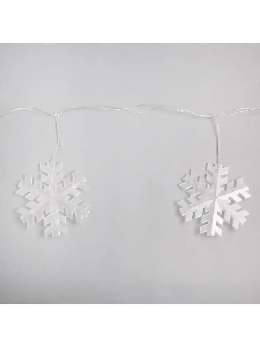 картинка Гирлянда нить, 2 м, теплый белый, 36LED, "Снежинка матовая", 5148897 от магазина Альфанит в Кунгуре