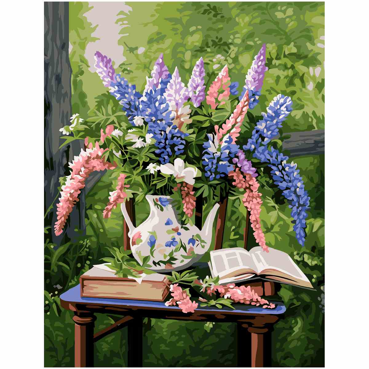 картинка Картина по номерам, 30*40 см, на подрамнике, "Букет люпинов", Три совы, KX3040_30004 от магазина Альфанит в Кунгуре