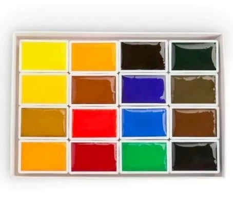 картинка Краски акварельные художественные, 16 цв, кювет, "Ленинград № 2", Невская палитра, 1941020 от магазина Альфанит в Кунгуре